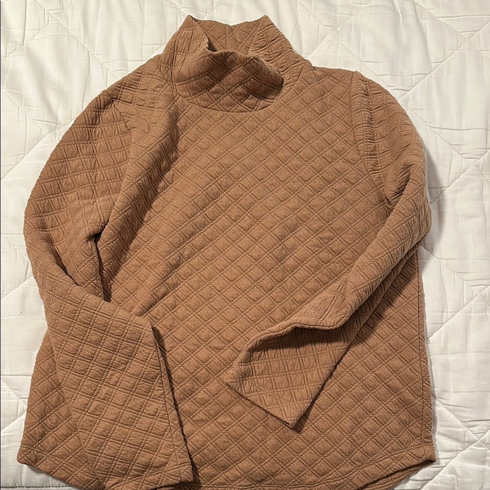 J.Crew Factory Women’s Quilted Turtleneck Sweater